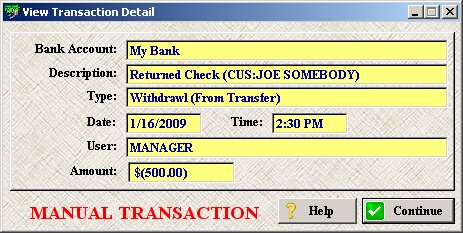 bank transactions 2